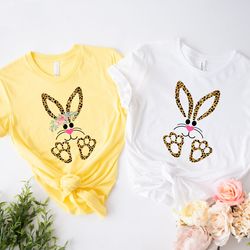 easter bunny shirt png, leopard bunny happy easter shirt png, easter bunny rabbit shirt png, boys girls toddler nice eas