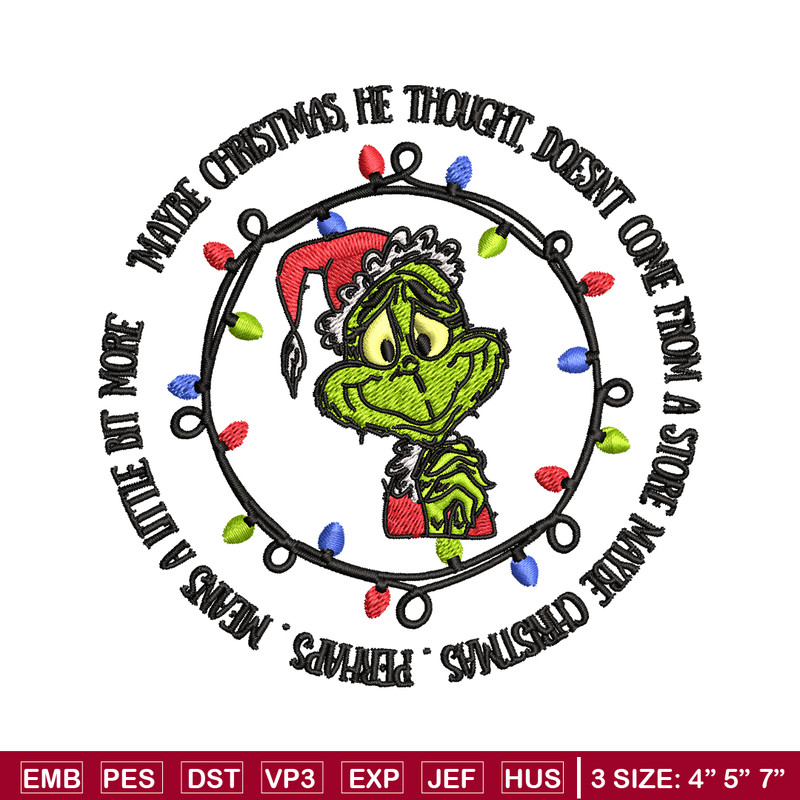 Grinch santa logo Embroidery design, Grinch merry christmas Embroidery, Grinch design, Embroidery File, Instant download.jpg