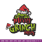 Merry Christmas Grinch Embroidery design, Grinch Christmas Embroidery, Grinch design, Embroidery file, Digital download..jpg