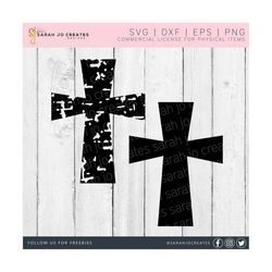 Cross Duo SVGs - Grunge Cross SVG - Christian Cross Svg - Religious SVG - Distressed Cross Svg - Grunge Cross Svg - Faith Svg