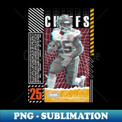 Clyde Edwards-Helaire Football Design Poster Chiefs - Premium Sublimation Digital Download - Vibrant and Eye-Catching Typography