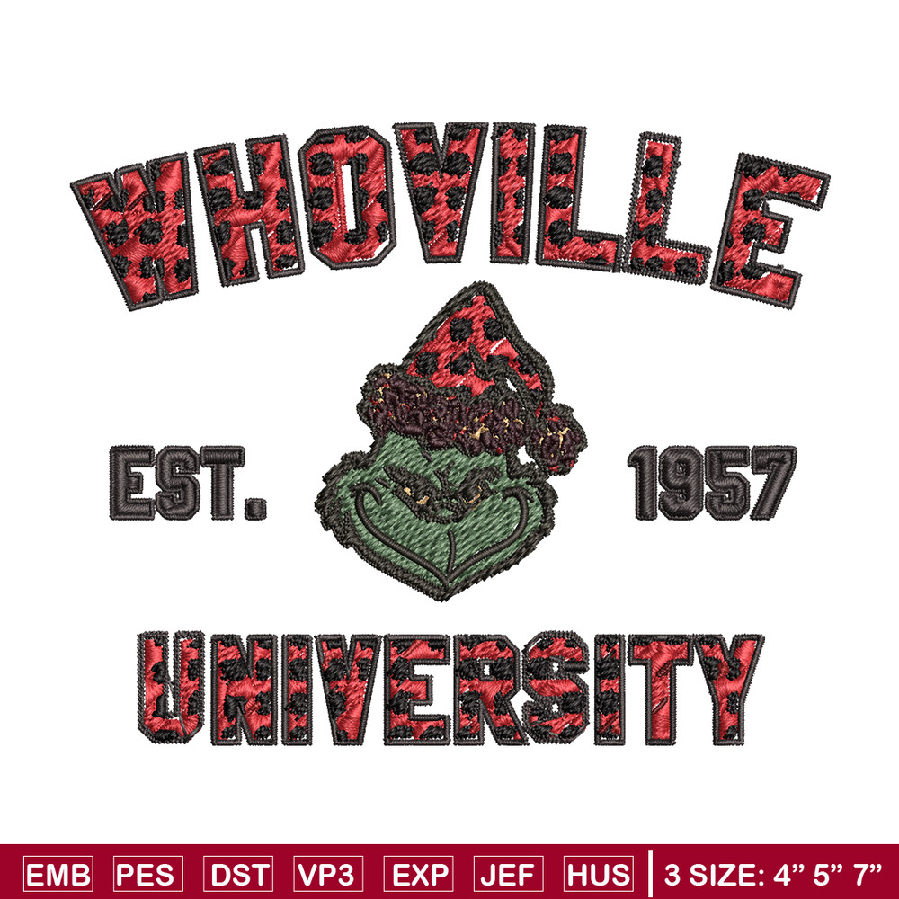 Grinch Whoville University Christmas Embroidery design, Grinch Christmas Embroidery, Grinch design, Digital download..jpg