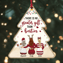 Personalized Aluminium Ornament - Besties Gift: No Greater Friend s Gift!