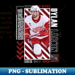 dylan larkin hockey paper poster red wings 9 - vintage sublimation png download - spice up your sublimation projects