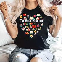 just one more chapter shirt book lover gift  reading shirt  readers shirt, bookworm, book lover shirt, librarian shirts,