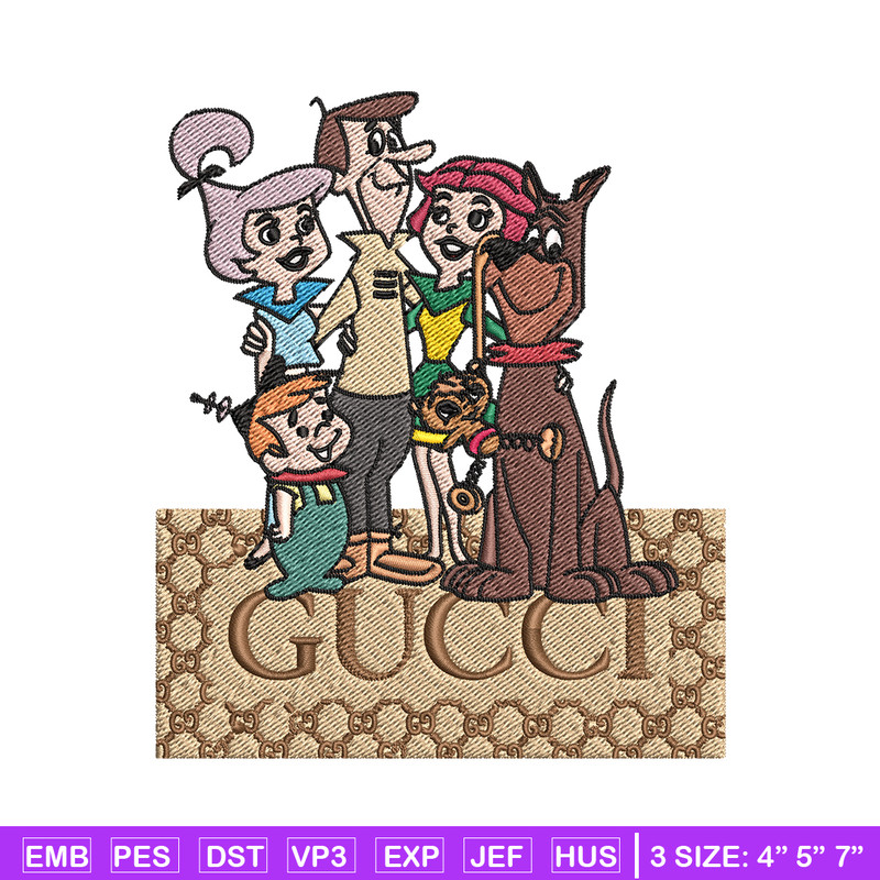 Gucci Jetsons Embroidery design, Gucci Jetsons Embroidery, cartoon design, Embroidery File, Gucci logo, Instant download.jpg