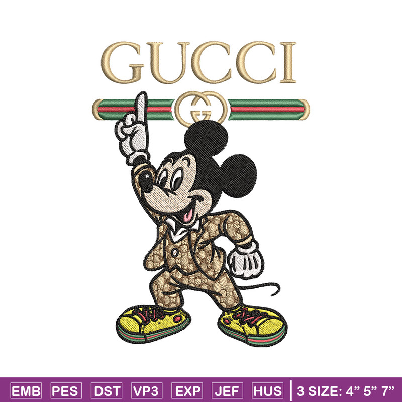 Mickey gucci Embroidery Design, Gucci Embroidery, Embroidery File,Logo shirt, Sport Embroidery, Digital download.jpg