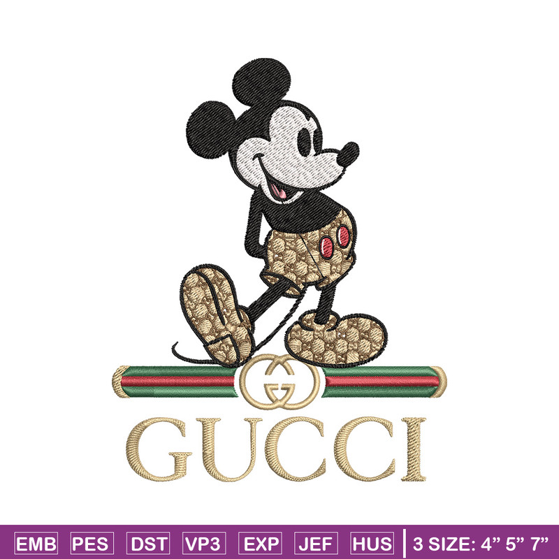 Mickey gucci Embroidery Design, Gucci Embroidery, Embroidery File,Logo shirt, Sport Embroidery,Digital download.jpg