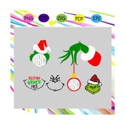 grinch bundle svg,christmas svg, merry christmas, grinch svg, funny christmas svg, xmas svg,santa hat svg, christmas gif