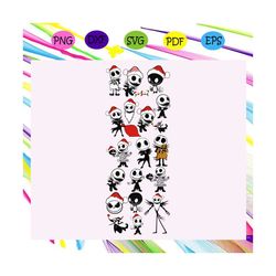 jack skellington bundle svg, christmas svg, jack skellington svg, jack, skellington clipart, jack skellington face,chris