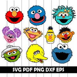 sesame street svg, sesame street png, sesame street dxf, sesame street eps, sesame street clipart, sesame street