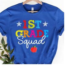 1St First Grade Team Teacher Shirt Funny Retro Back To School Gifts Tshirt For Elementary Teachers Girls Boys Kids  Firs