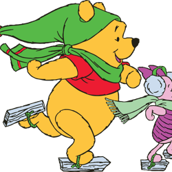 winnie the pooh and friends christmas svg, pooh svg, christmas svg, merry christmas svg, disneyland, digital download
