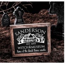Sanderson Witch Museum SVG Cut File for Customizing Halloween T Shirts, Signs, Party Props - Instant Digital Download
