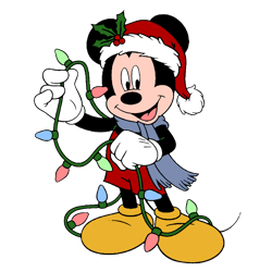 christmas light mickey mouse, mickey mouse svg, mickey mouse png, christmas logo, merry christmas, digital download