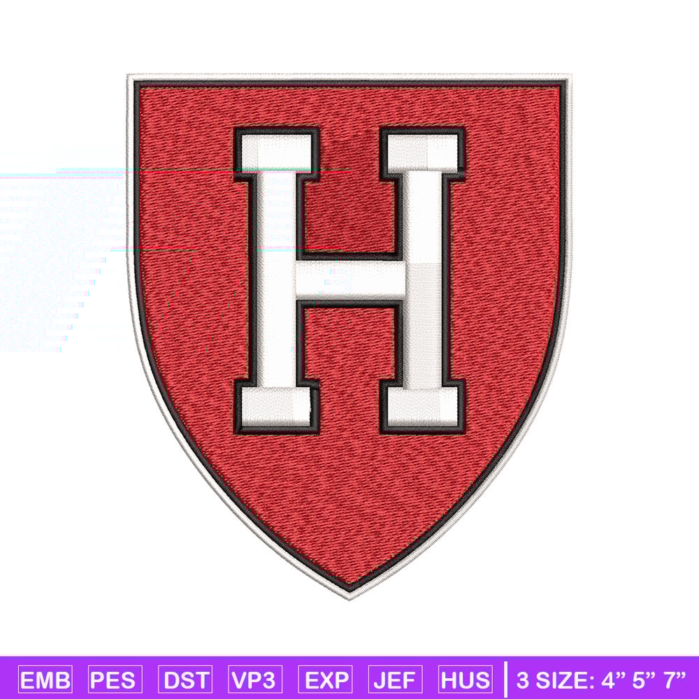 Harvard Crimson embroidery design, Harvard Crimson embroidery, logo Sport, Sport embroidery, NCAA embroidery..jpg