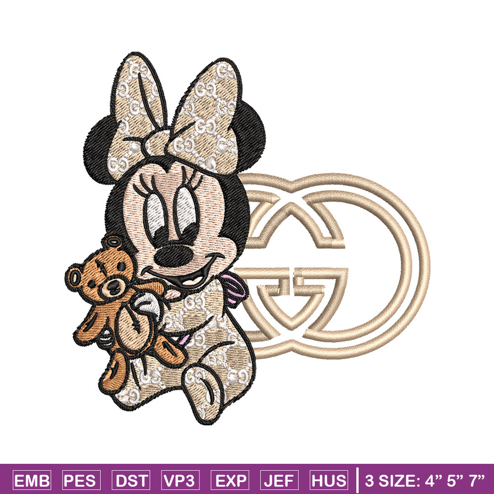 Minnie baby gucci Embroidery Design, Gucci Embroidery, Embroidery File, Logo shirt, Sport Embroidery, Digital download.jpg