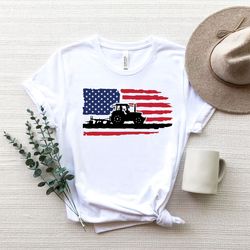 farmer shirt png, us tractor shirt png, american farmer, farmer gift shirt png, agriculture shirt png, american flag shi