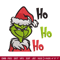 Ho Ho Ho The Grinch Embroidery design, Grinch Embroidery, logo design, Embroidery File, logo shirt, Instant download.jpg