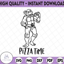 tmnt pizza time svg, png, dxf, cartoon svg, disney svg, png, dxf, cricut