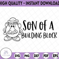 Toy Story Son of a building block, Disney svg, Disney Mickey and Minnie svg,Quotes files, svg file, Disney png file, Cri