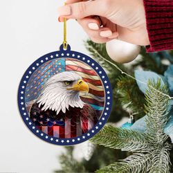 American Eagle Ornament: Patriotic Xmas Tree Decoration