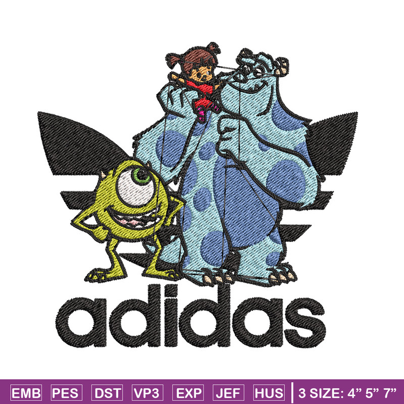 Monster disney Embroidery Design, Adidas Embroidery, Brand Embroidery, Embroidery File,Logo shirt,Digital download.jpg