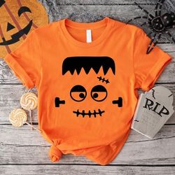 frankenstein shirt png, halloween gift, frankenstein face tshirt png, monster mens halloween shirt pngs, scary faces t-s