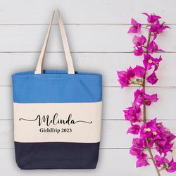 girls trip bag gift, custom name bag, summer beach tote, girls weekend tote bags,personalized beach tote bag,bachelorett