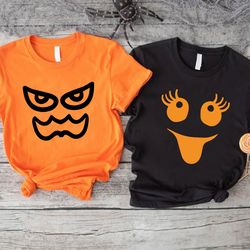 halloween scary face t-shirt png, gift for couples, ghost face shirt png, horror family matching tshirt pngs, halloween