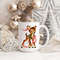 Retro Christmas Mug, Pink Christmas Reindeer Mug, Mid Century Modern Christmas Decor Vintage Reindeer Family Christmas Mug Coffee Lover Gift - 1.jpg