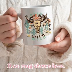 stay wild mug, country western cowgirl gift