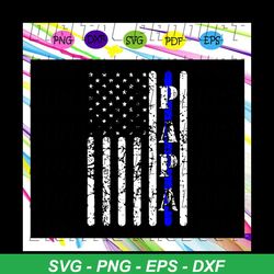 thin blue line papa svg, vintage police american flag svg, american flag, us flag svg, american flag gift, fathers day s