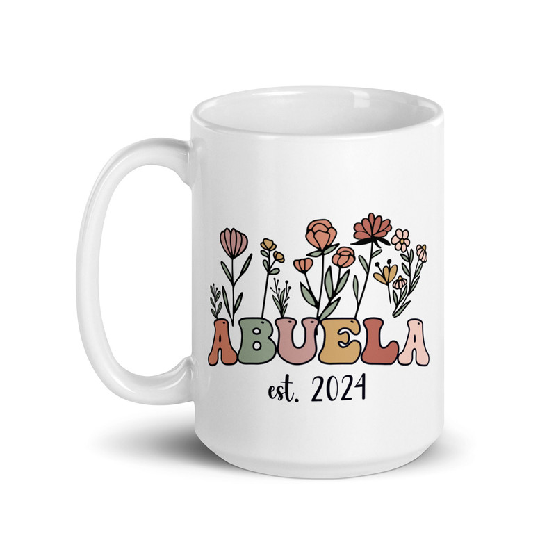 Abuela Mug, Promoted To Abuela 2024, Promoted To Abuelita, Abuela Gift, Announcement Mug, New Grandma Gift, New Baby Announcement - 1.jpg