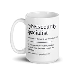 cybersecurity gift, cybersecurity mug, cybersecurity graduation gift
