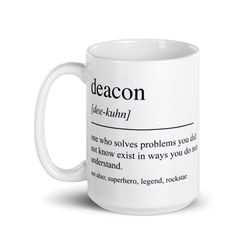 deacon gift, deacon mug, gift for deacon