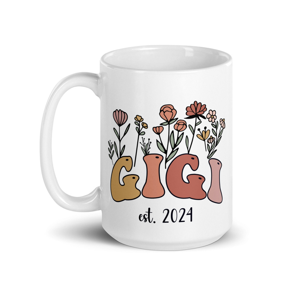 Gigi Mug, Promoted To Gigi 2024, Gigi Est 2024, Gigi Gift, Announcement Mug, New Grandma Gift, New Baby Announcement, Gifts For Gigi - 1.jpg