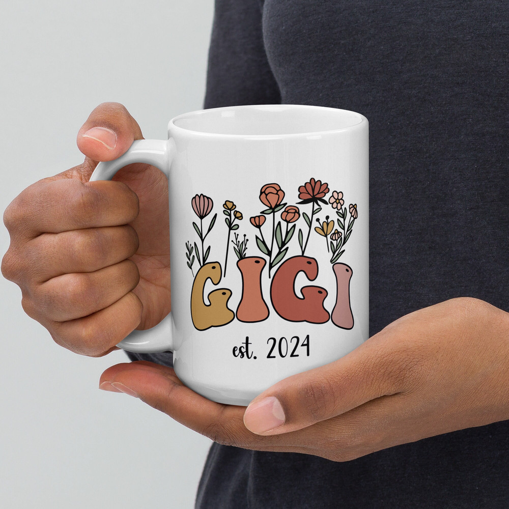 Gigi Mug, Promoted To Gigi 2024, Gigi Est 2024, Gigi Gift, Announcement Mug, New Grandma Gift, New Baby Announcement, Gifts For Gigi - 6.jpg