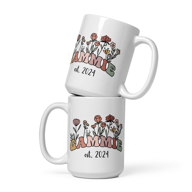 Gammie Mug, Promoted To Gammie 2024, Gammie Est 2024, Gammie Gift, Announcement Mug, New Grandma Gift, New Baby Announcement - 4.jpg