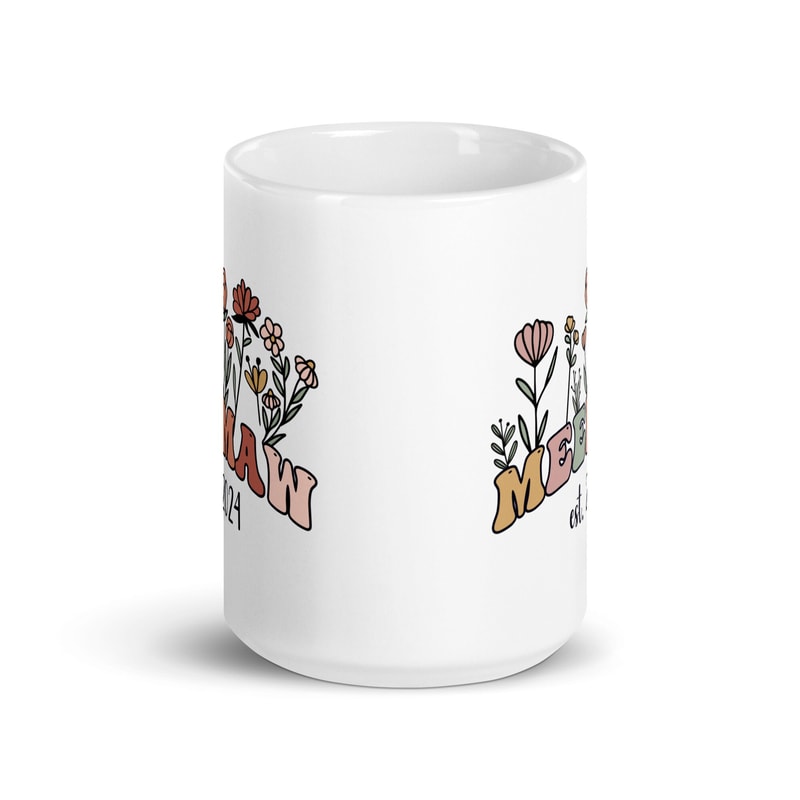 Meemaw Mug, Promoted To Meemaw 2024, Meemaw Est 2024, Meemaw Gift, Announcement Mug, New Grandma Gift, New Baby Announcement - 3.jpg