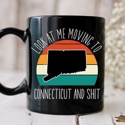 moving to connecticut gift, moving to connecticut mug, moving gift