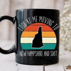 moving to new hampshire gift, moving to new hampshire mug, moving gift