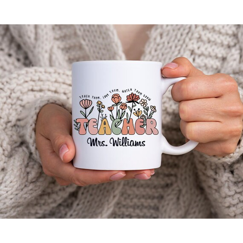 Personalized Teacher Coffee Mug, Custom Teacher Coffee Mug, Customized Teachers Gift, Custom Gifts For Teacher, Teacher Appreciation Mug - 1.jpg