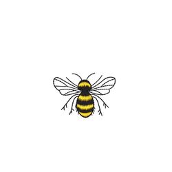 Bee Embroidery Design, 3 sizes, Instant Download