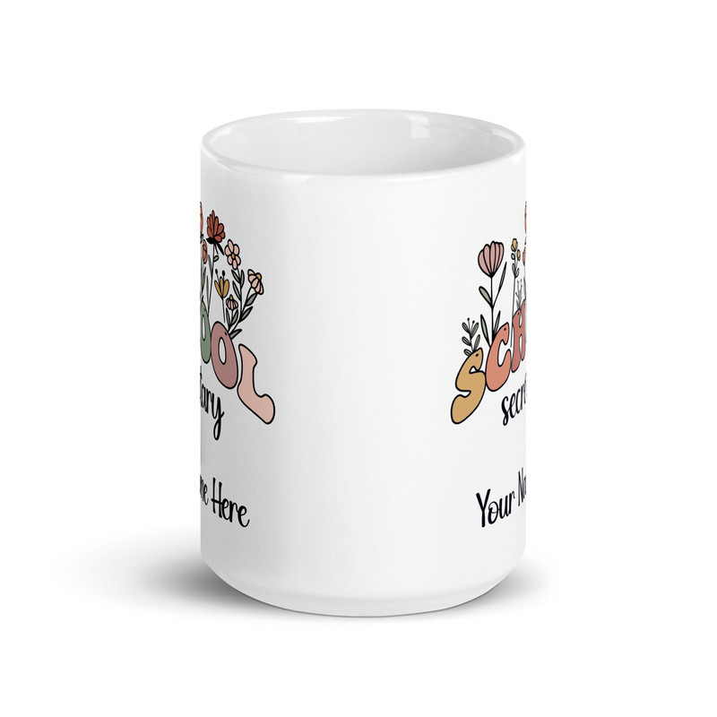 School Secretary Gift, School Secretary Mug, Gift For School Secretary, Custom School Secretary Gift, Personalized School Secretary Cup - 3.jpg