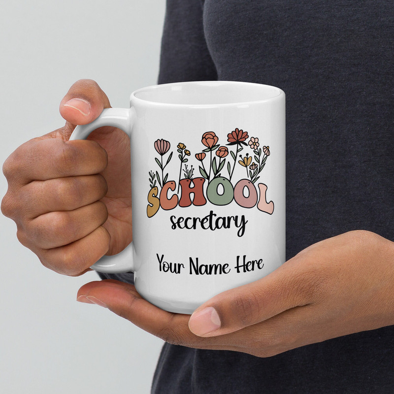 School Secretary Gift, School Secretary Mug, Gift For School Secretary, Custom School Secretary Gift, Personalized School Secretary Cup - 5.jpg
