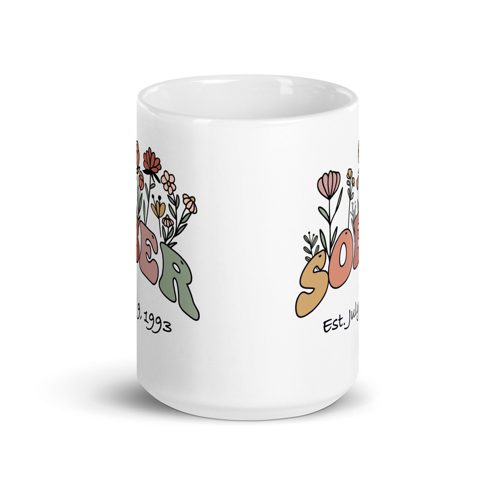 Sobriety Gift For Women, Sobriety Mug, Sober Gift, Sober Mug, Sobriety Date, Soberversary, Recovery Gifts For Women - 3.jpg