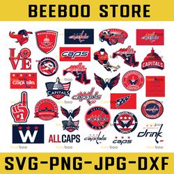 33 files washington capitals bundle svg, capitals svg, nhl svg, nhl svg, hockey cricut, cut file, clipart   cricut explo