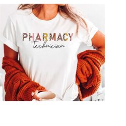 pharmacy tech shirt, pharmacy technician t-shirt, pharmacy tech gift idea, leopard print pharm tech crewneck ls166