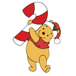 winnie pooh christmas logo vector, winnie and friends svg, winnie the pooh christmas svg,christmas svg, digital download
